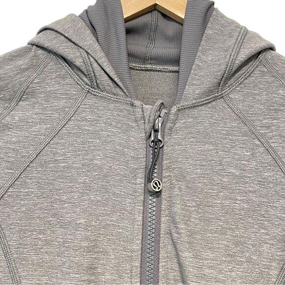 Lululemon Daily Practice Full Zip Jacket Heathered Slate 4 - Picture 8 of 12